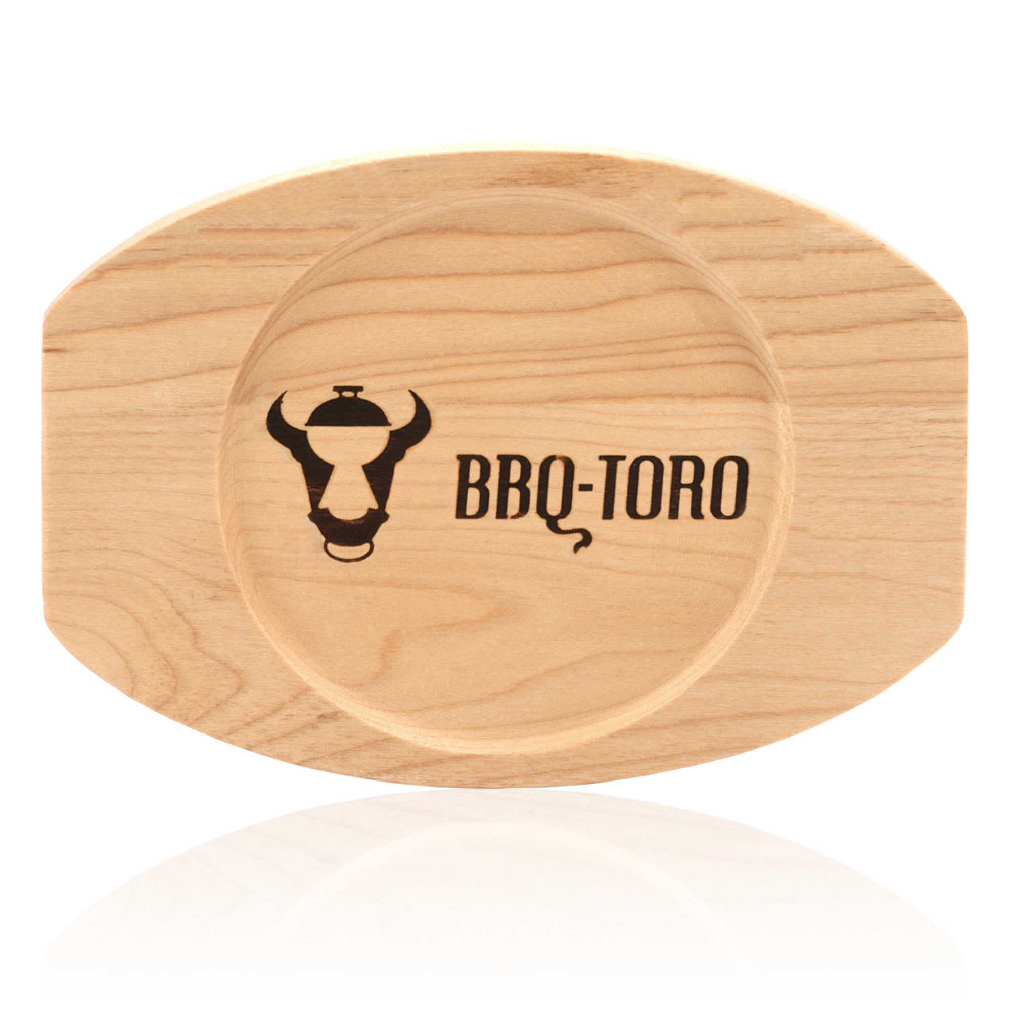 Serving pan, Ø 16 cm, cast iron, including wooden base