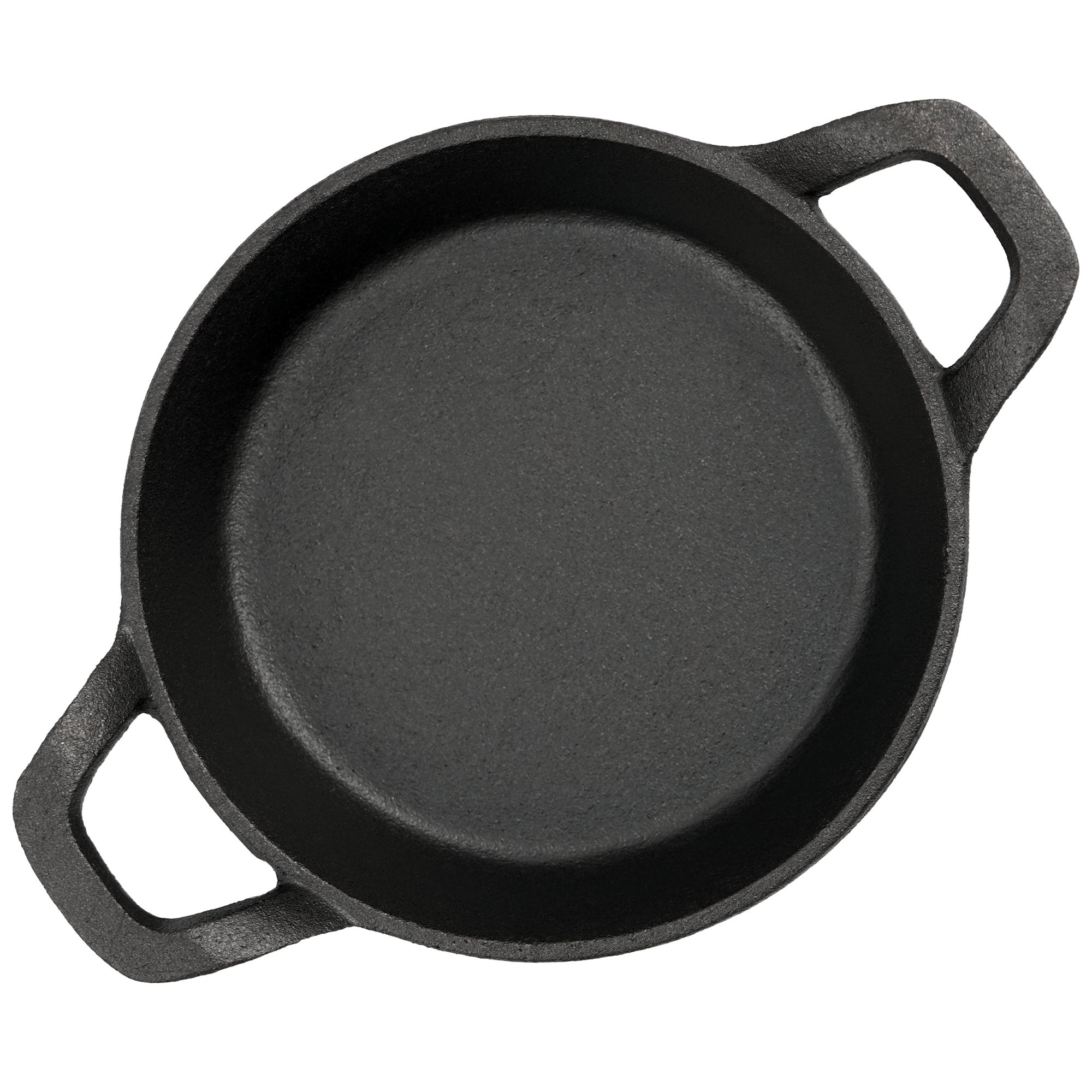 Serving pan, Ø 16 cm, cast iron, including wooden base