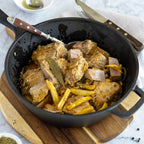 Cocotte en fonte, 5 litres, avec couvercle