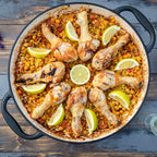 Poêle à paella, Ø 35 cm, en fonte émaillée, avec deux poignées