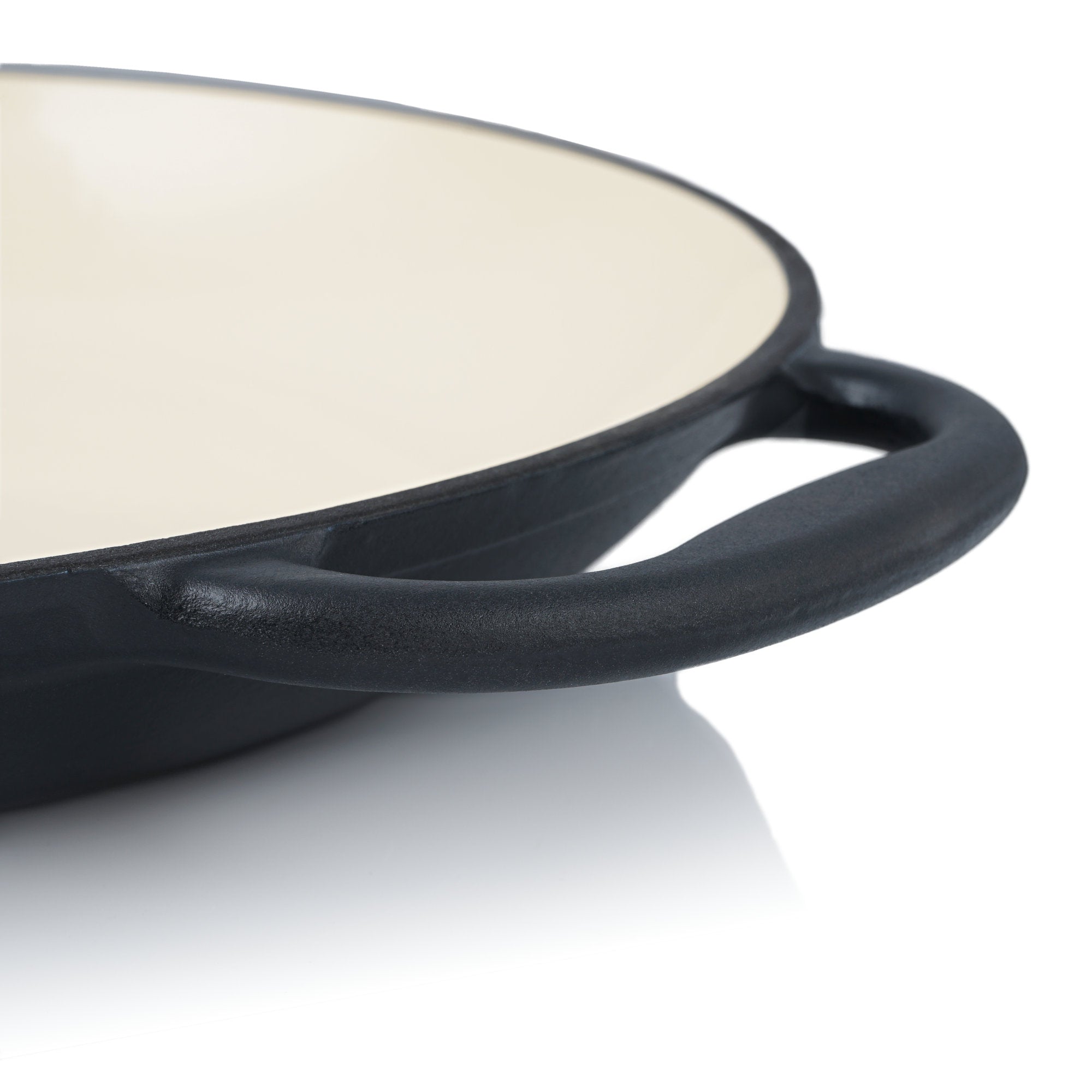 Paella pan, Ø 35 cm, cast iron, enamelled, with two handles