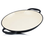 Poêle à paella, Ø 35 cm, en fonte émaillée, avec deux poignées