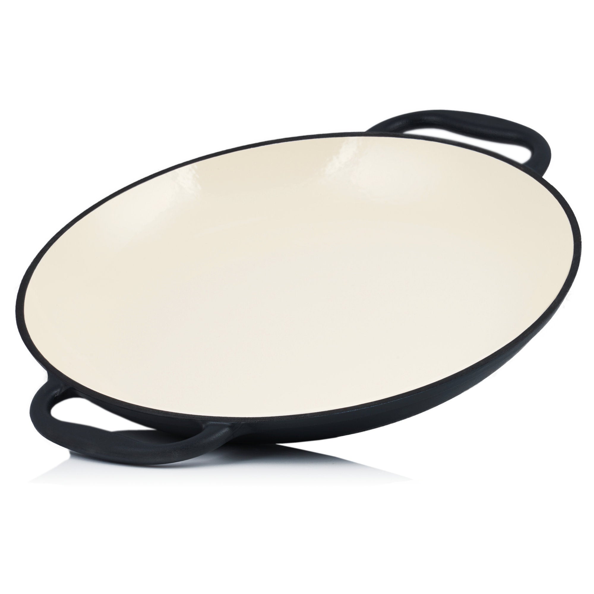Paella pan, Ø 35 cm, cast iron, enamelled, with two handles