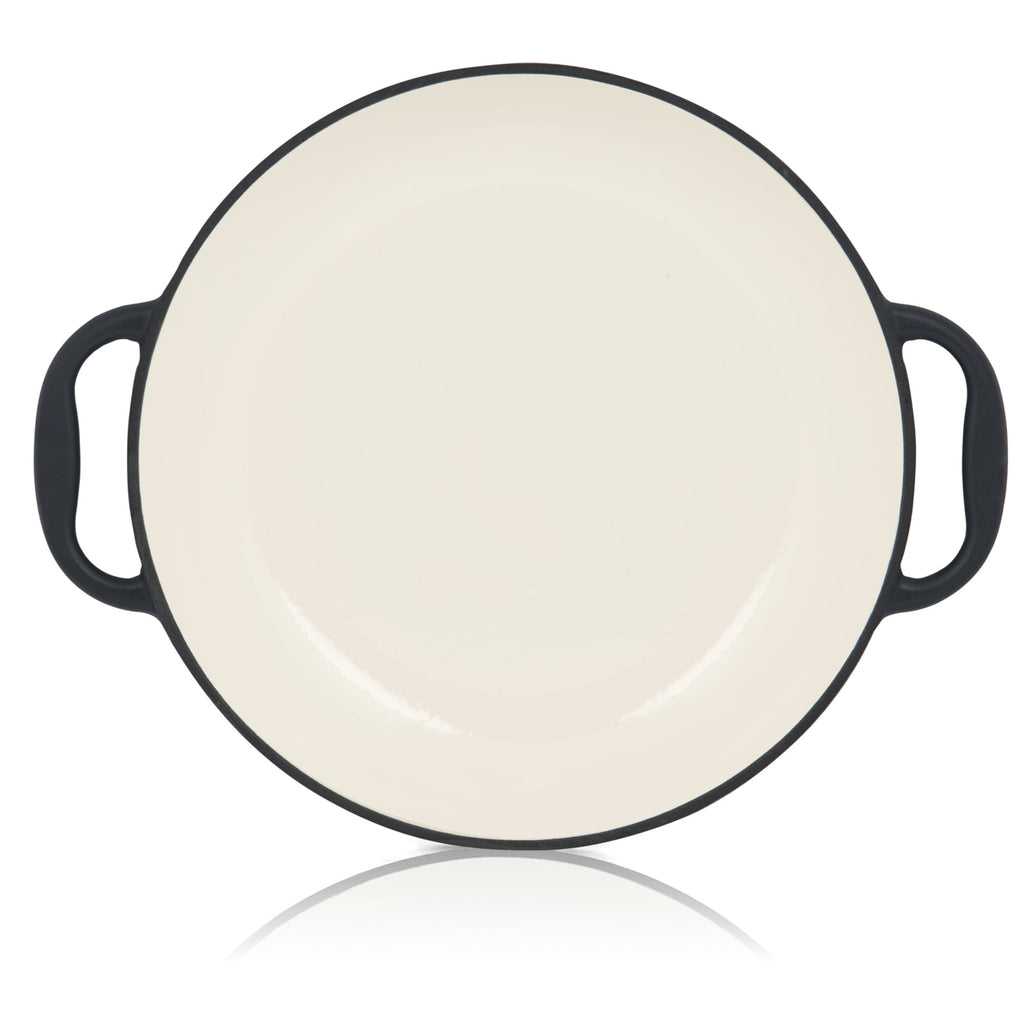 Poêle à paella, Ø 35 cm, en fonte émaillée, avec deux poignées