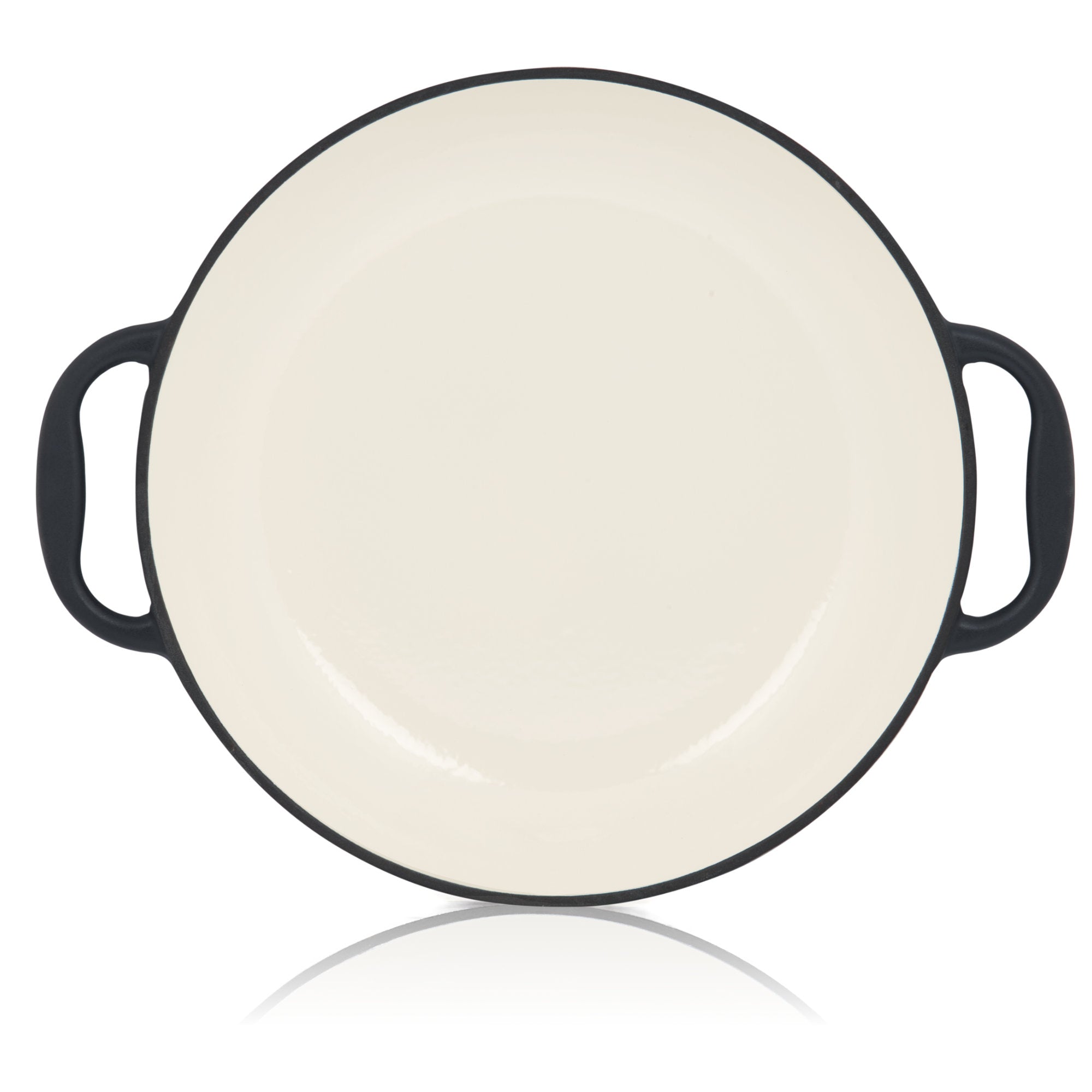 Poêle à paella, Ø 35 cm, en fonte émaillée, avec deux poignées