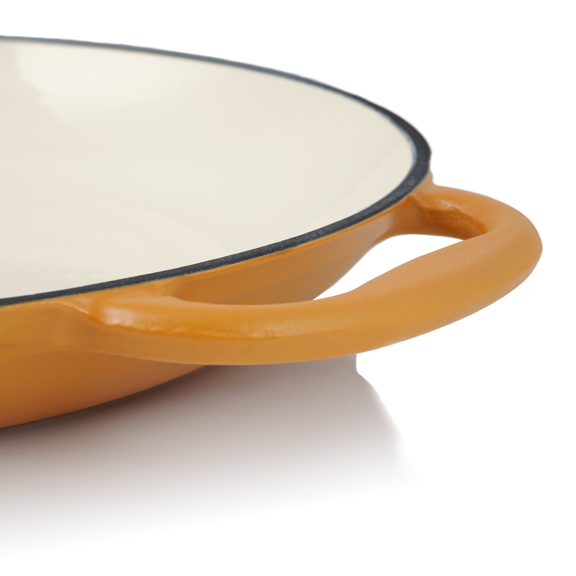 Poêle à paella, Ø 35 cm, en fonte émaillée, avec deux poignées