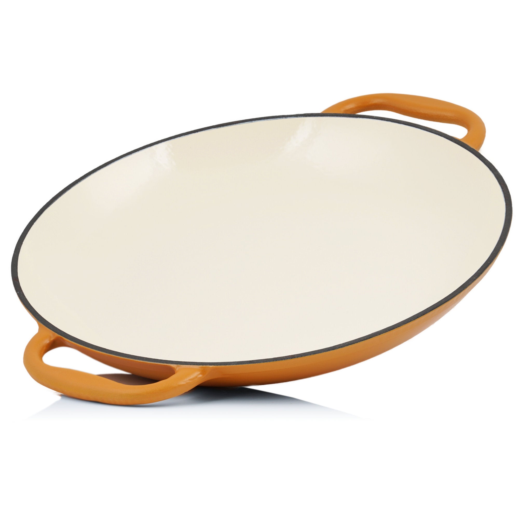 Paella pan, Ø 35 cm, cast iron, enamelled, with two handles