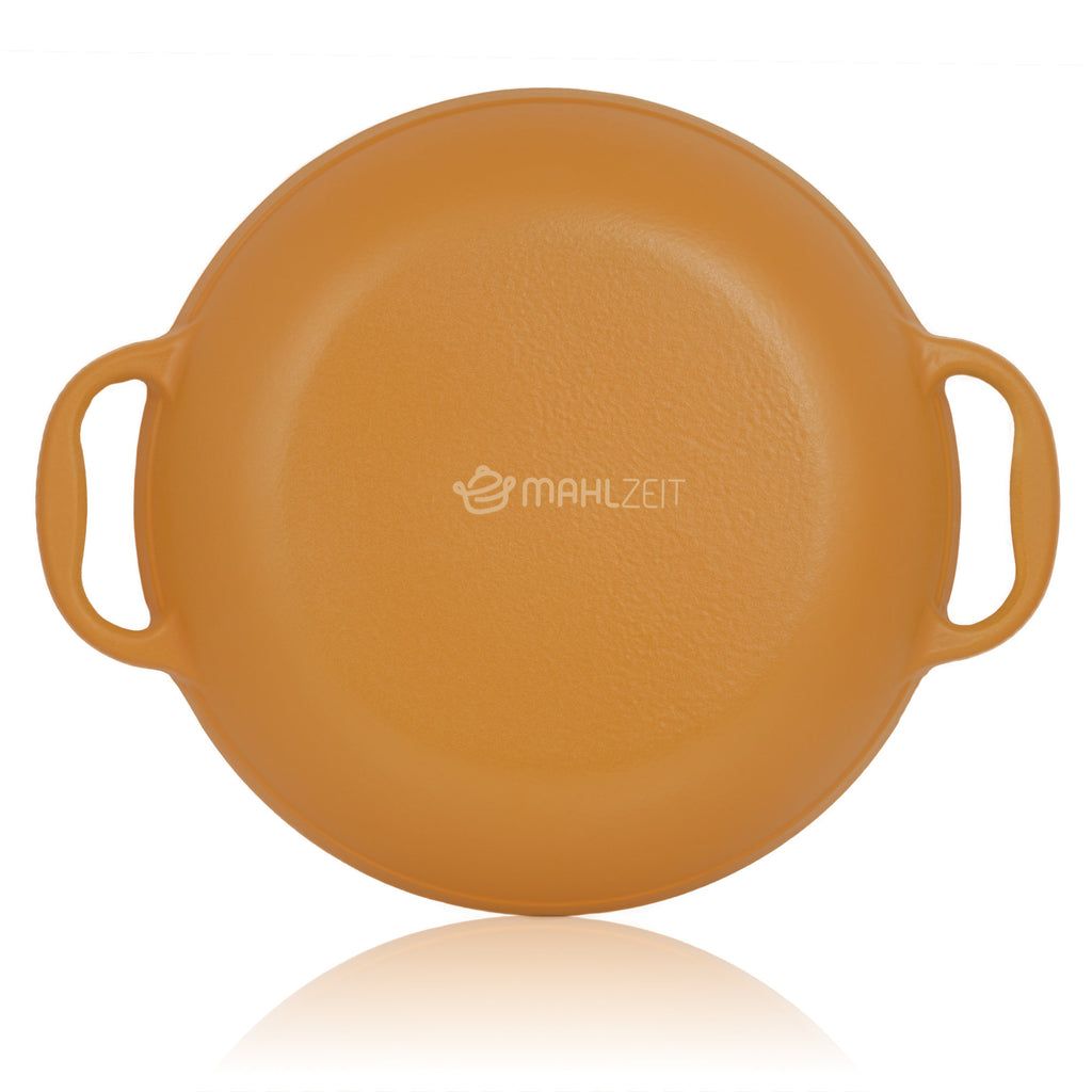 Poêle à paella, Ø 35 cm, en fonte émaillée, avec deux poignées