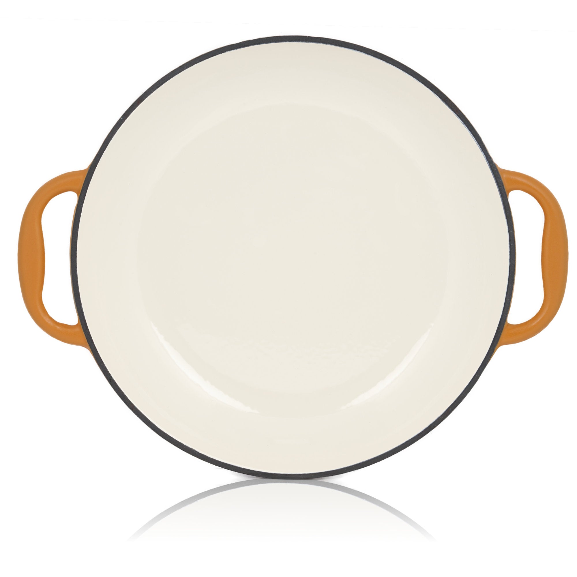 Poêle à paella, Ø 35 cm, en fonte émaillée, avec deux poignées