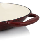 Poêle à paella, Ø 35 cm, en fonte émaillée, avec deux poignées