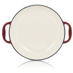 Poêle à paella, Ø 35 cm, en fonte émaillée, avec deux poignées