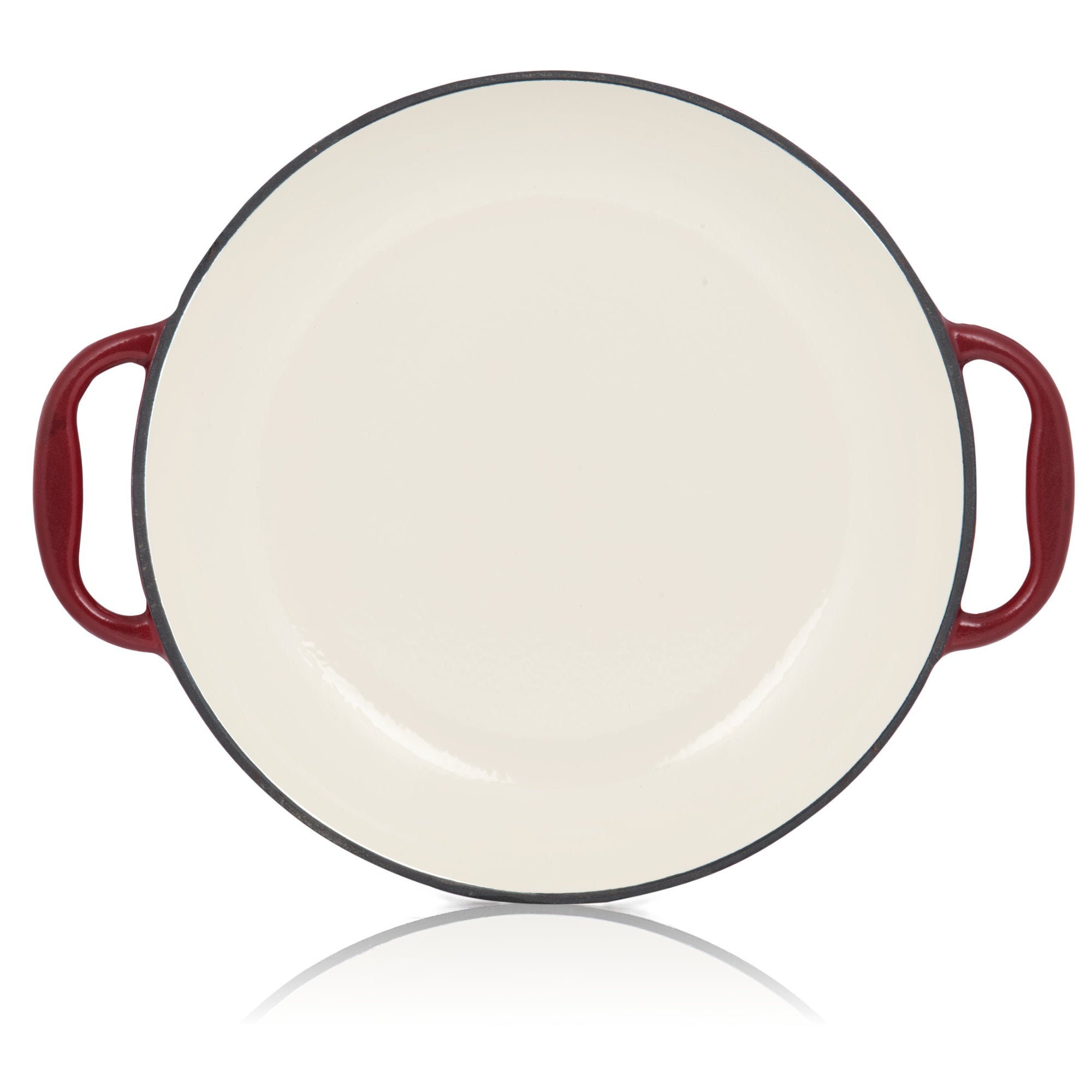 Poêle à paella, Ø 35 cm, en fonte émaillée, avec deux poignées