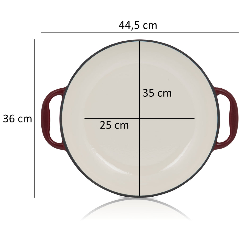 Ensemble de 5 poêles à frire en fonte émaillée