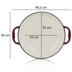 Ensemble de 5 poêles à frire en fonte émaillée