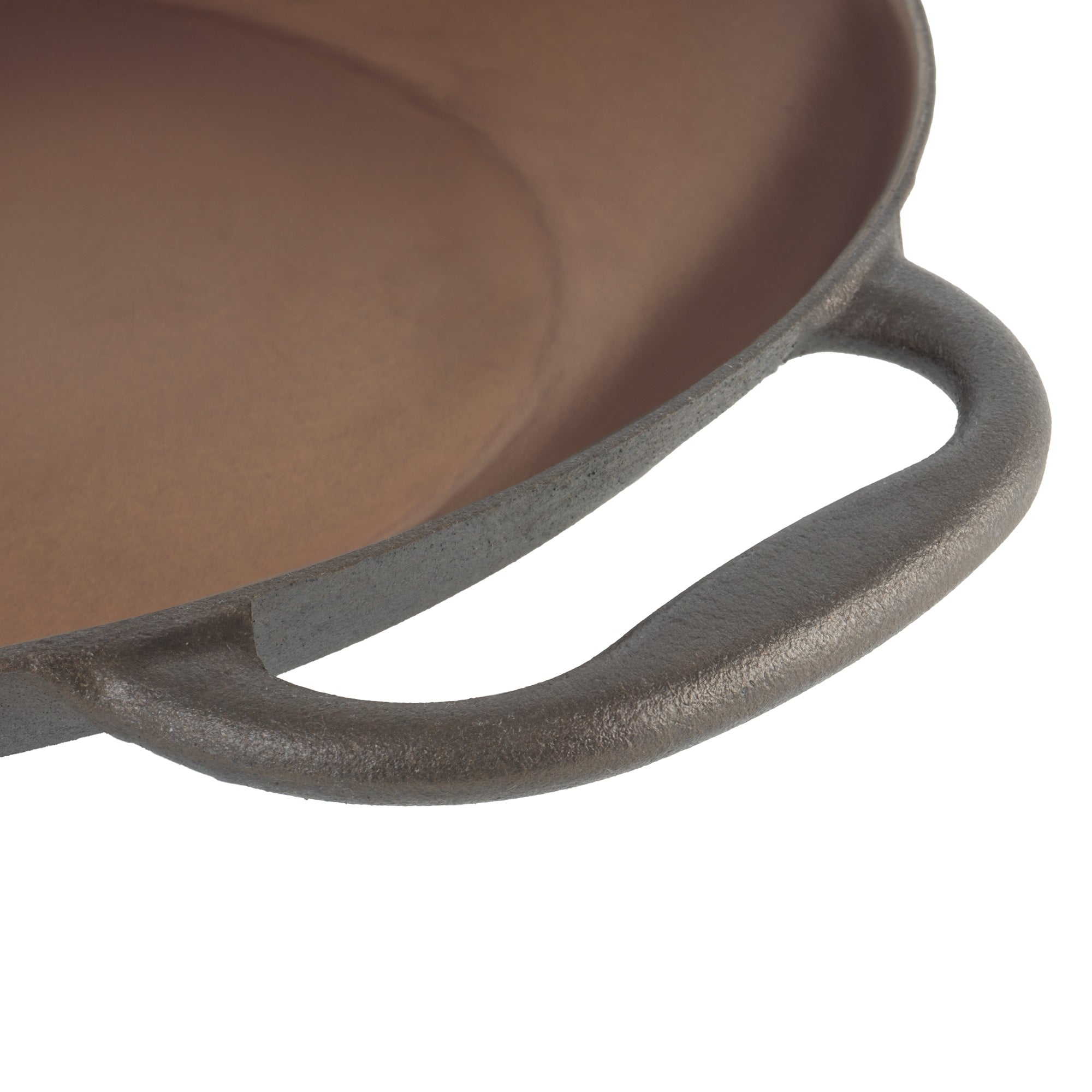 Paella pan, Ø 35 cm, cast iron pan, polished