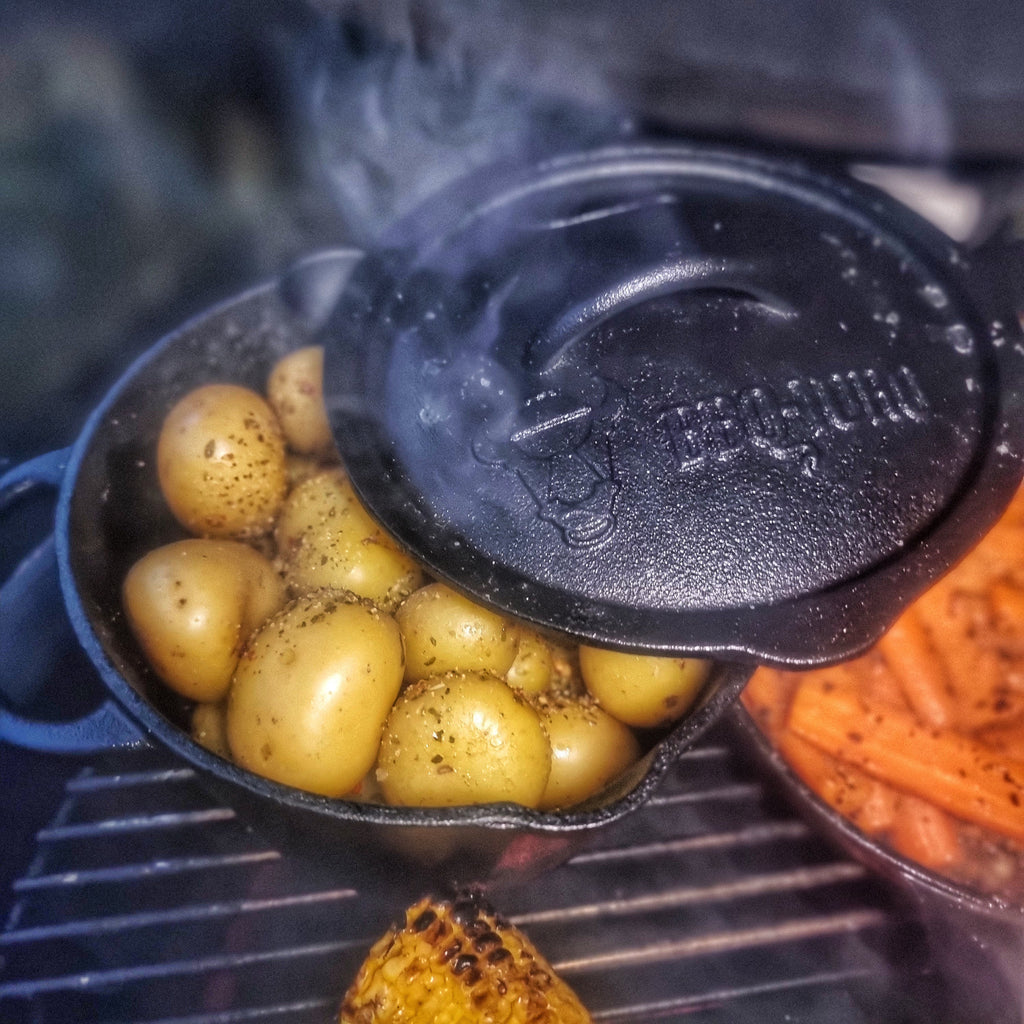 Casserole en fonte, 2 litres, avec couvercle