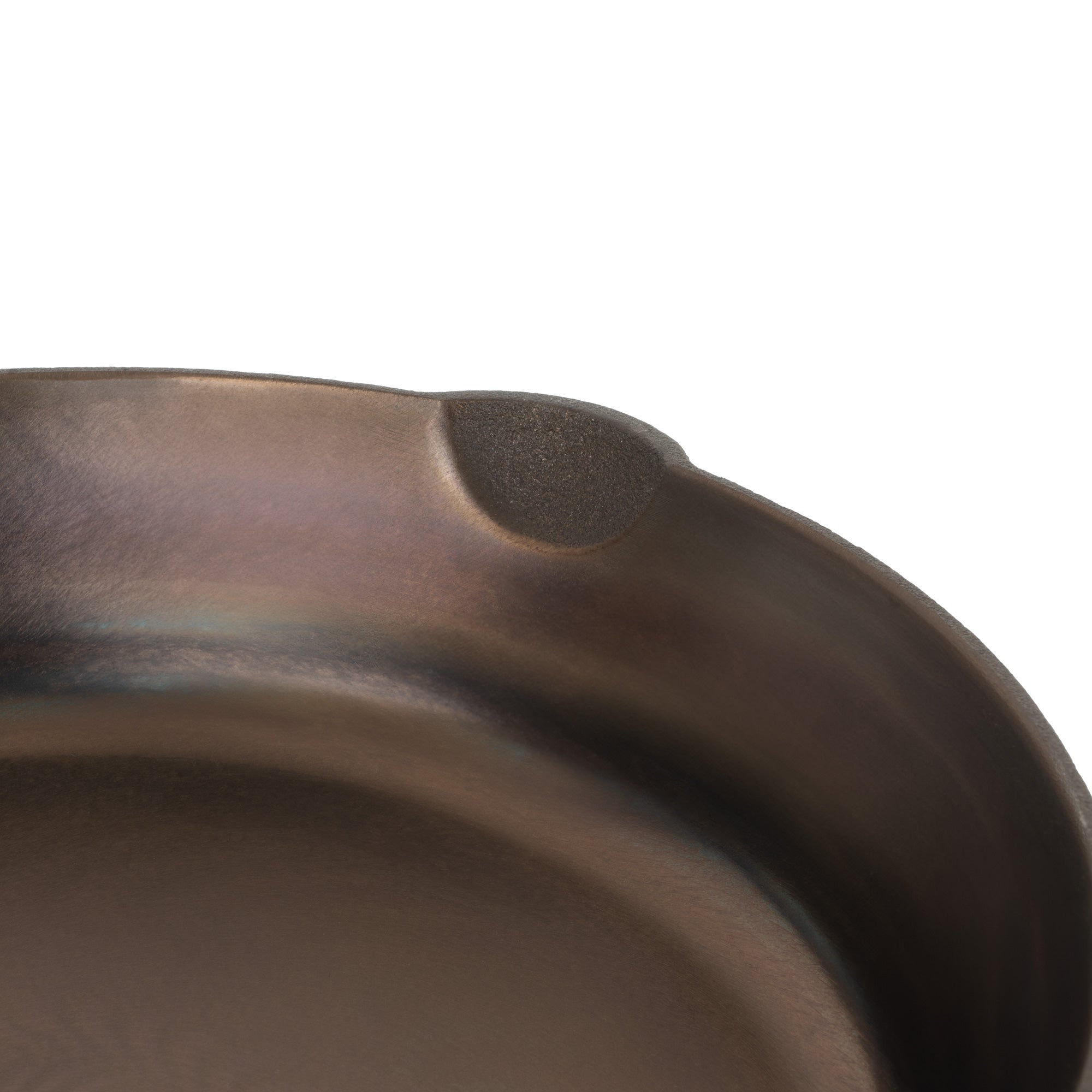 Cast iron pan, Ø 27 cm, cast iron, polished, with two spouts