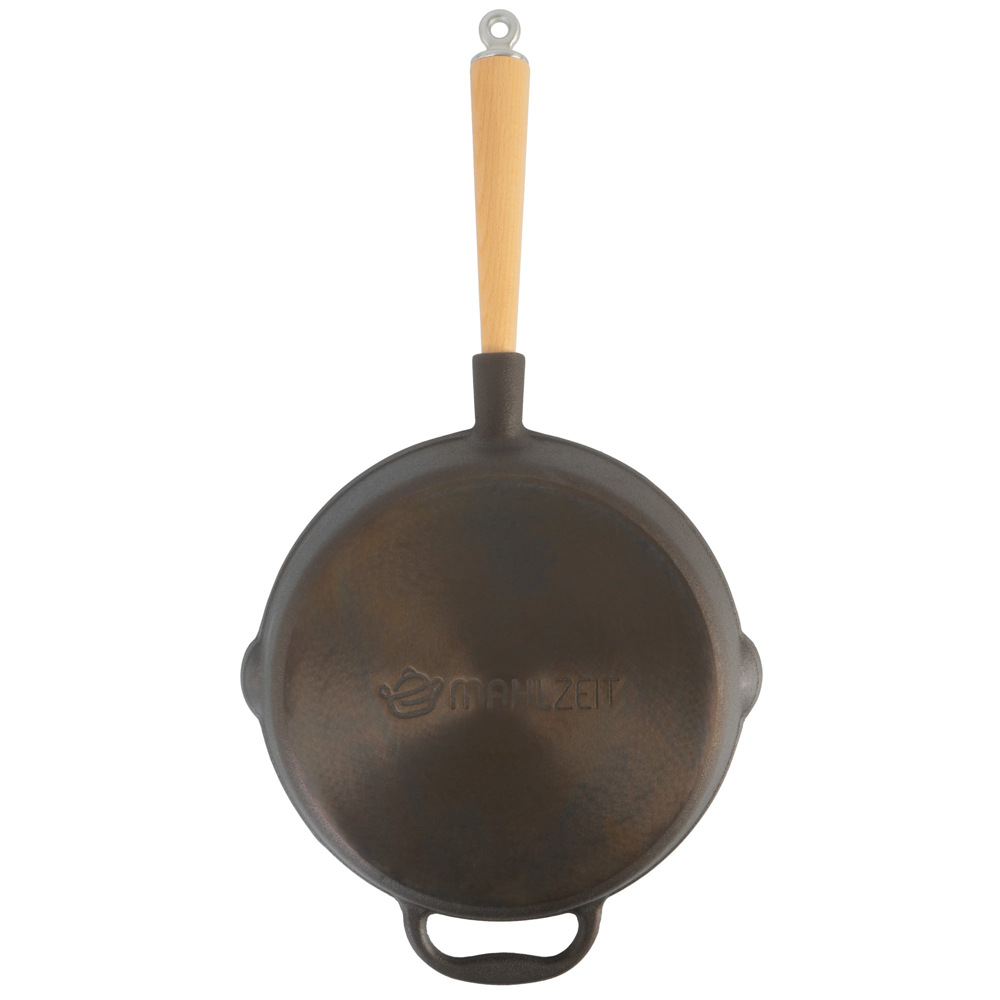 Gusseisenpfanne, Ø 27 cm, Gusseisen, poliert, mit zwei Ausgießern