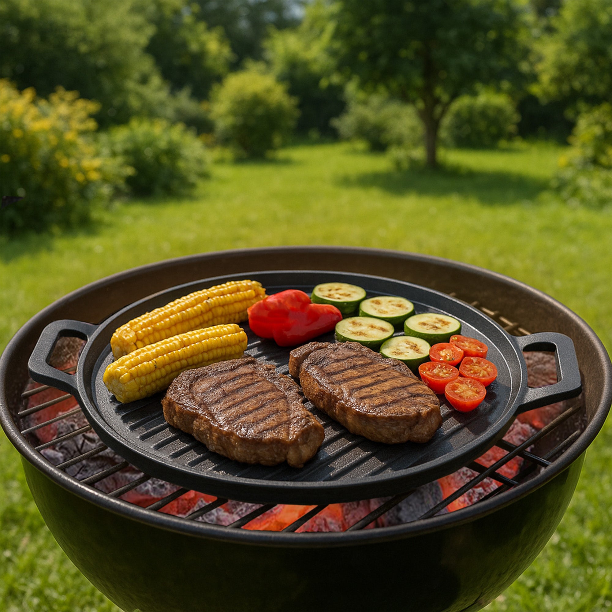 Cast iron pan, Ø 30 cm, cast iron