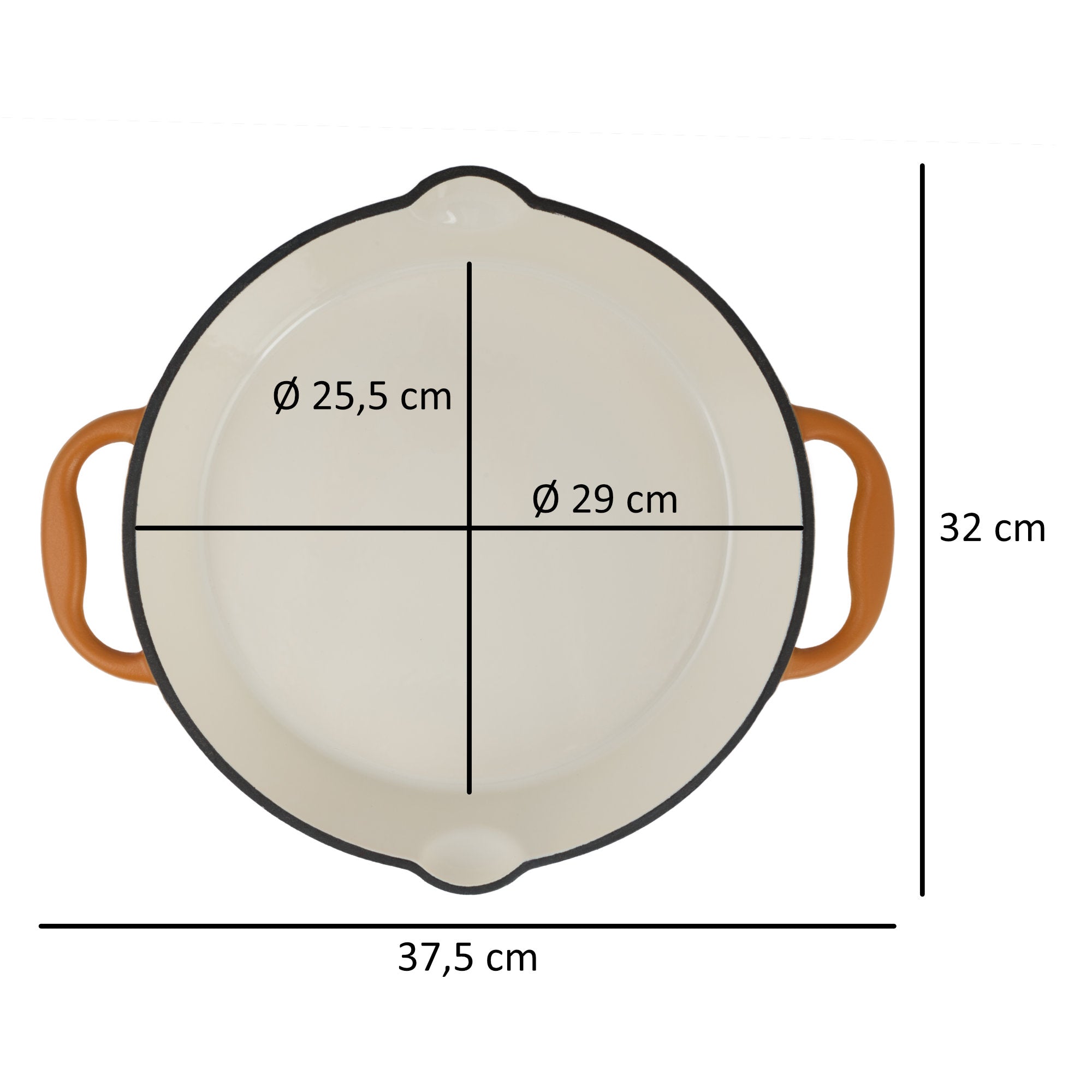 Ensemble de 3 poêles à frire en fonte émaillée