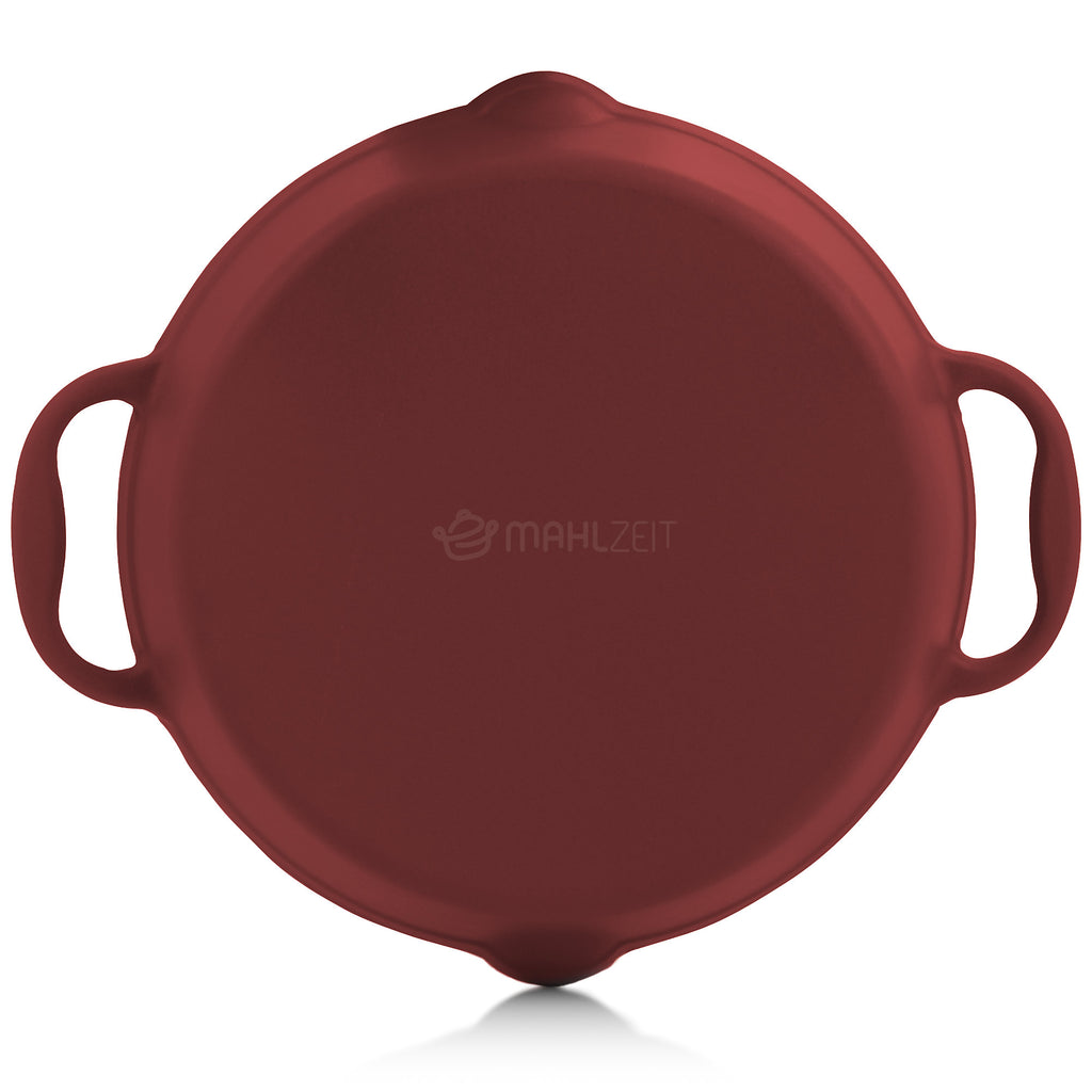 Poêle à frire, Ø 29 cm, en fonte émaillée, avec deux poignées et deux becs verseurs