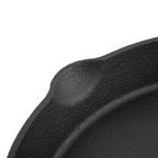 Grill pan, cast iron, with two handles, two spouts