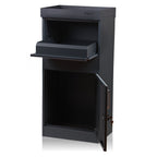 Parcel letterbox, powder-coated steel, RAL 7016 anthracite