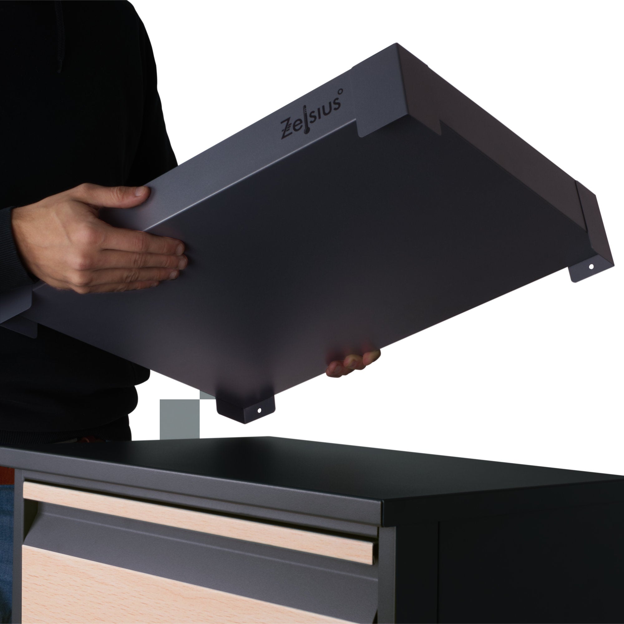 Boîte aux lettres pour colis, acier thermolaqué, anthracite RAL7016