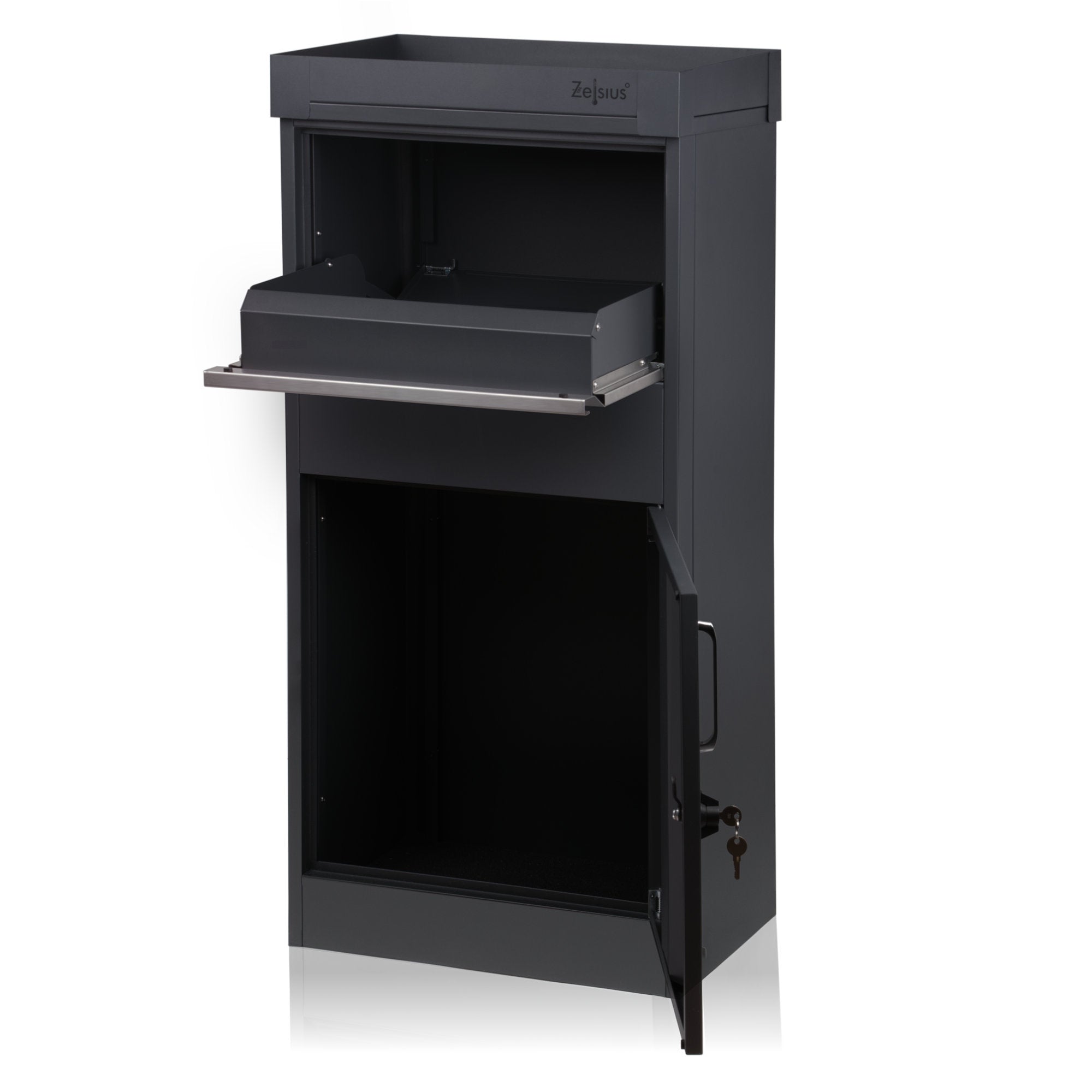 Boîte aux lettres pour colis, acier thermolaqué, anthracite RAL7016