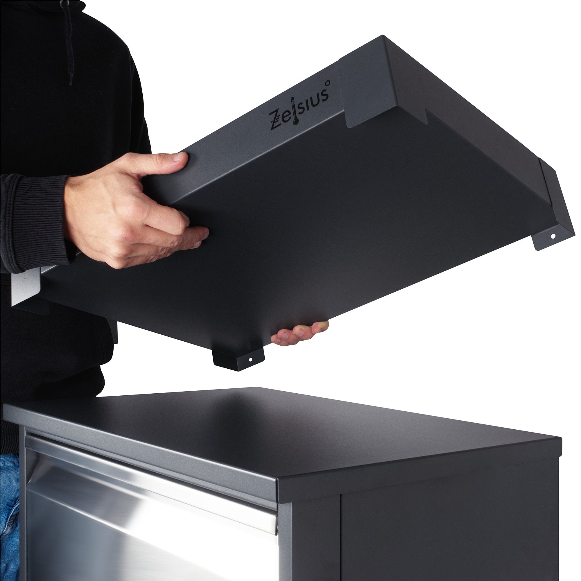 Boîte aux lettres pour colis, acier thermolaqué, anthracite RAL7016