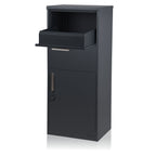 Parcel letterbox, powder-coated steel, RAL 7016 anthracite