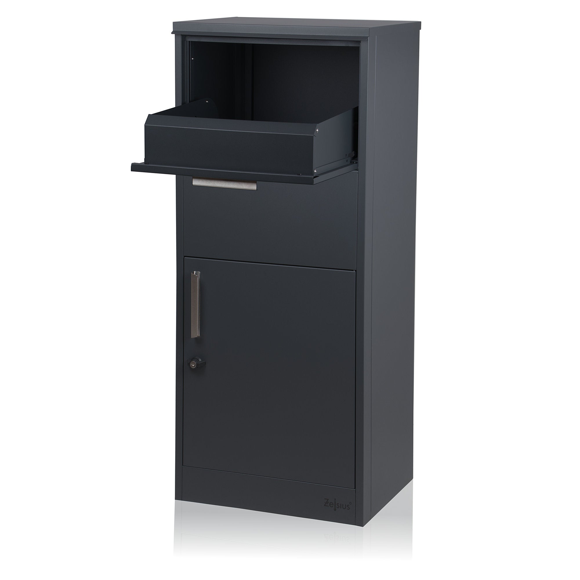 Boîte aux lettres pour colis, acier thermolaqué, anthracite RAL7016