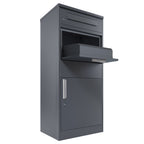 Parcel letterbox, powder-coated steel, RAL 7016 anthracite