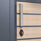 Parcel letterbox, powder-coated steel, RAL 7016 anthracite