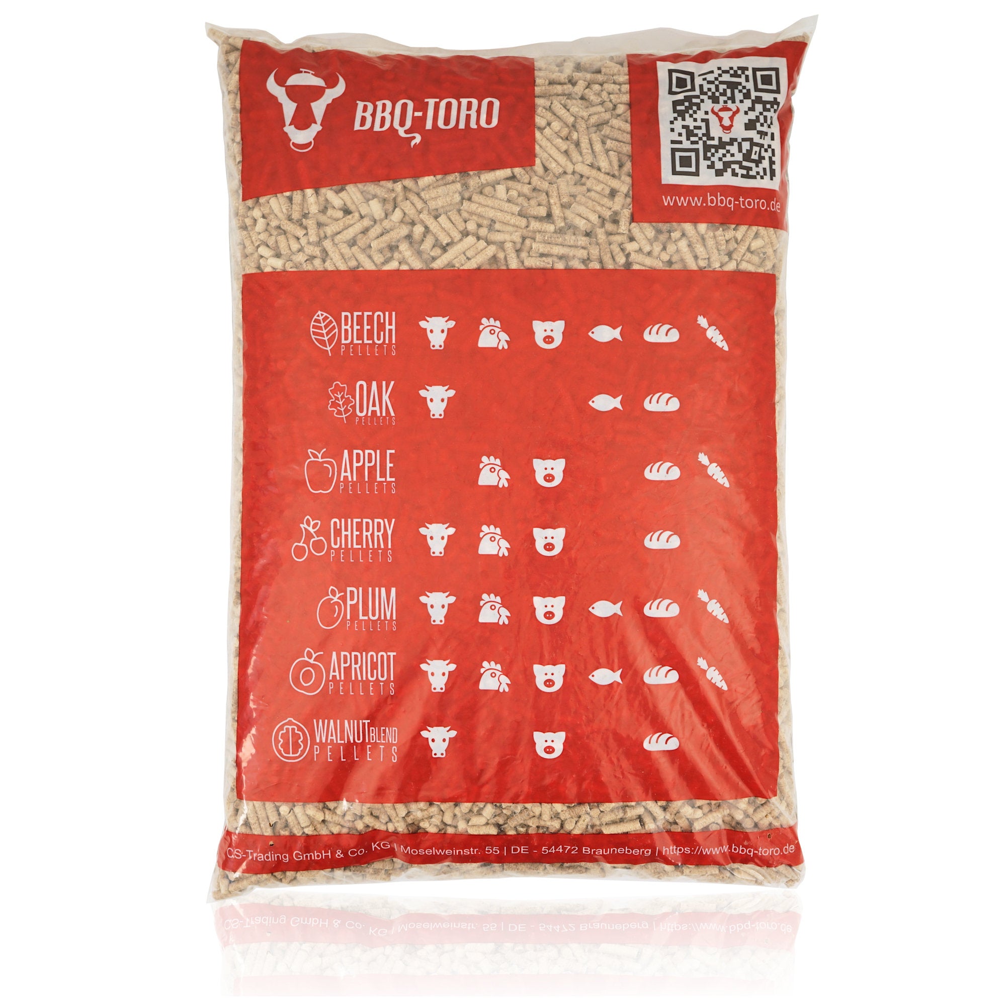 "Walnut Blend" smoking pellets, 100% wood (mainly walnut)