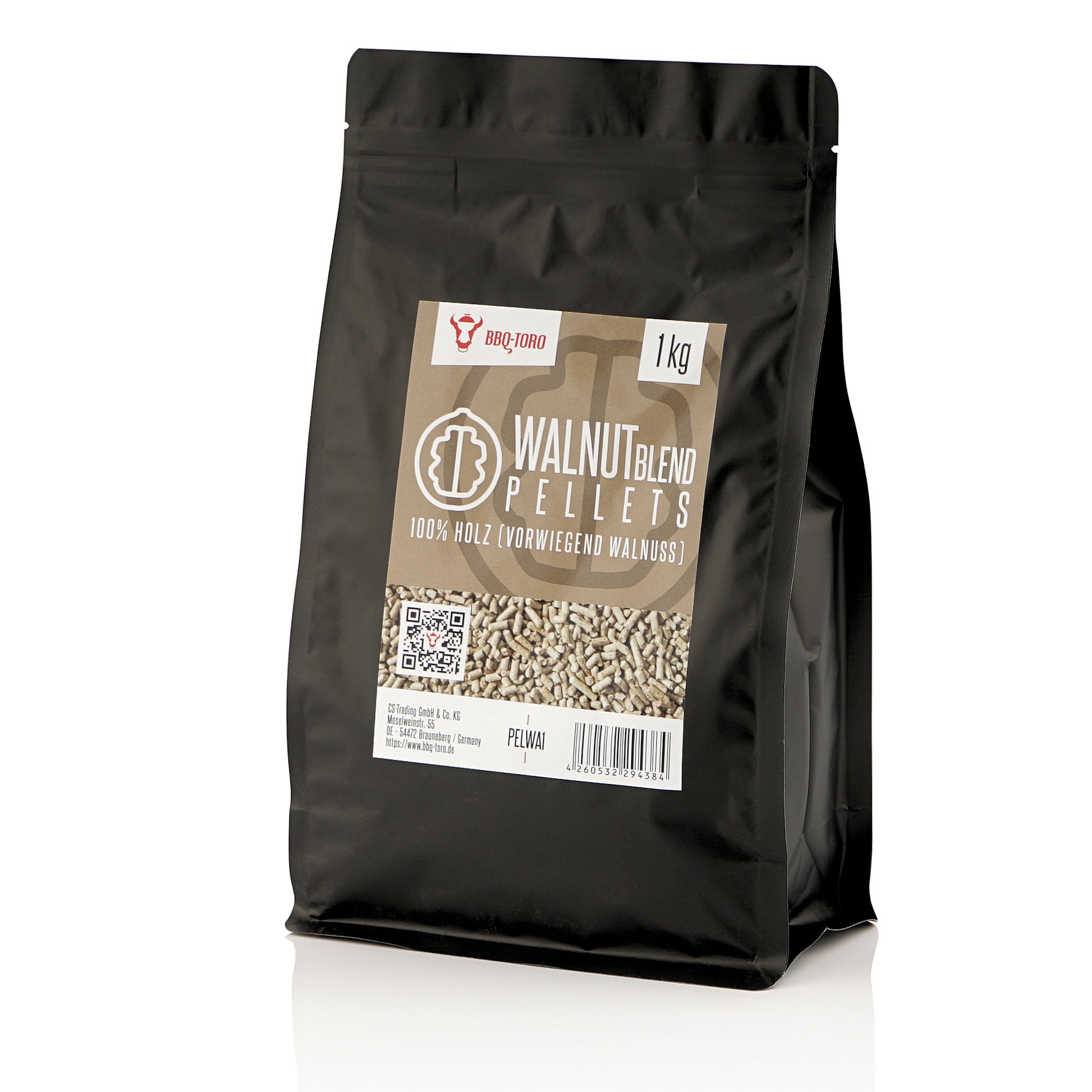 "Walnut Blend" smoking pellets, 100% wood (mainly walnut)