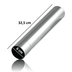 Tuyau de poêle, Ø 6 cm, longueur 32,5 cm, acier inoxydable
