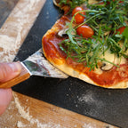 Ensemble à pizza 4 pièces, pierre à pizza Ø 38, pelle à pizza, rouleau à pizza et spatule inclus