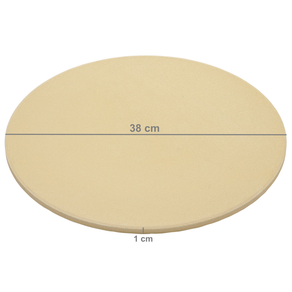 Pizza Set, 4-teilig, Ø 38 Pizzastein, inkl. Schaufel, Pizzaroller, Spachtel