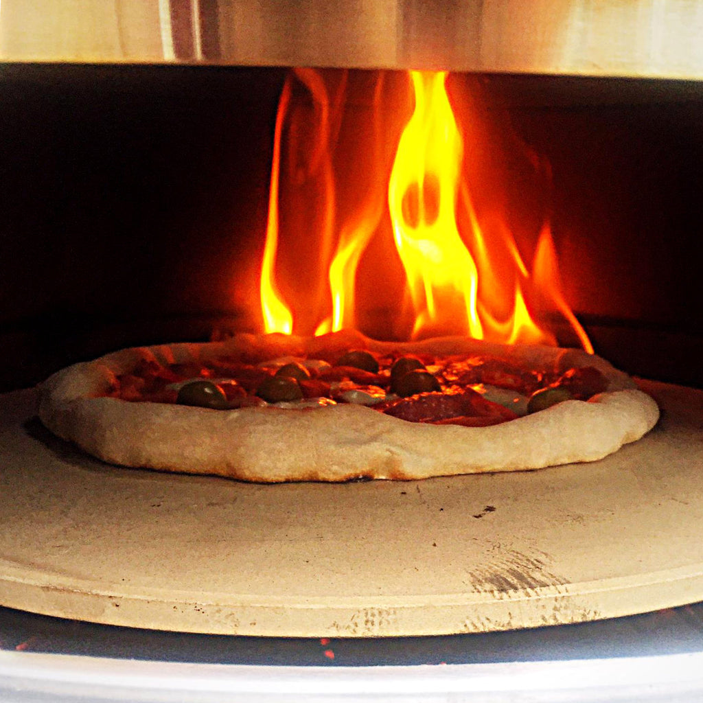 Pizza Set, 4-teilig, Ø 38 Pizzastein, inkl. Schaufel, Pizzaroller, Spachtel