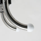 Échelle de piscine à 4 marches, en acier inoxydable, 50,2 x 36,5 x 183 cm, avec revêtement antidérapant.