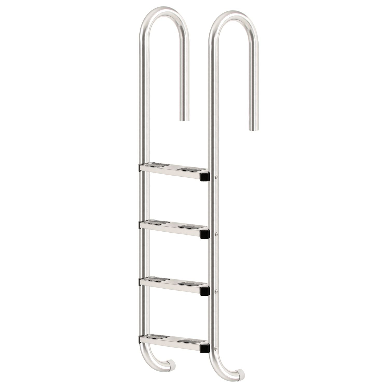 Poolleiter, 4 Stufen, Edelstahl, 50 x 26,5 x 157 cm, inkl. Rutschsicherung