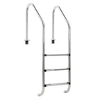 Pool ladder, 3 steps, stainless steel, 50 x 62 x 157 cm, including anti-slip surface