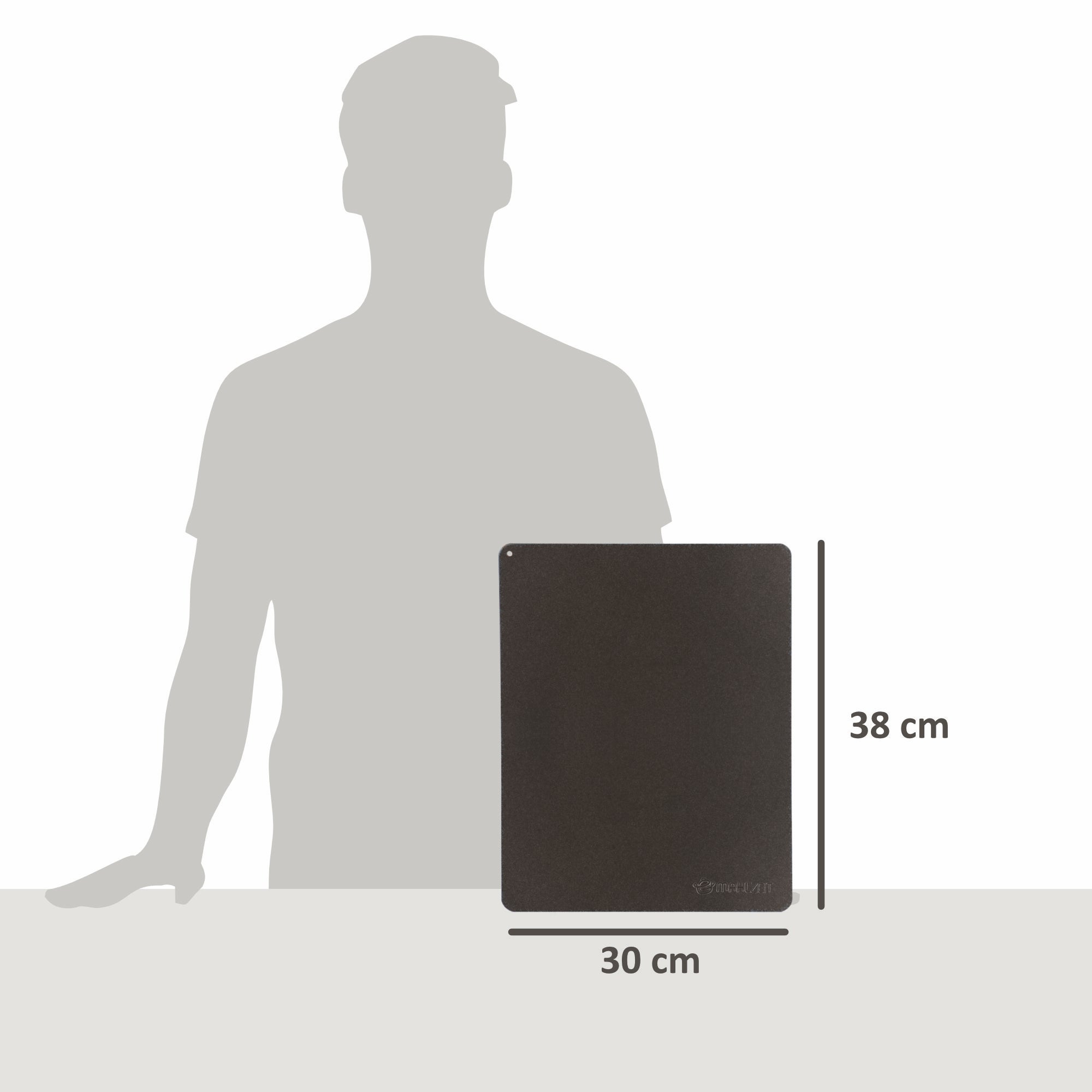 Backplatte, 38 x 30 cm, Stahl