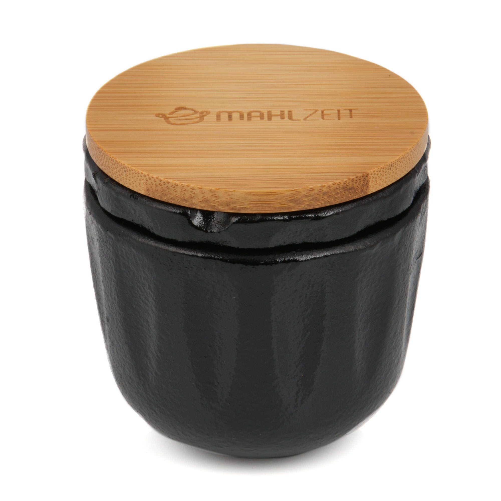 Moulin à poivre « Peppermill », Ø 7,5 x (H) 8 cm, en fonte, avec couvercle en bambou