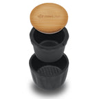 Pfeffermühle "Peppermill", Ø 7,5 x (H) 8 cm, Gusseisen, inkl. Bambusdeckel
