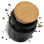 Pfeffermühle "Peppermill", Ø 7,5 x (H) 8 cm, Gusseisen, inkl. Bambusdeckel