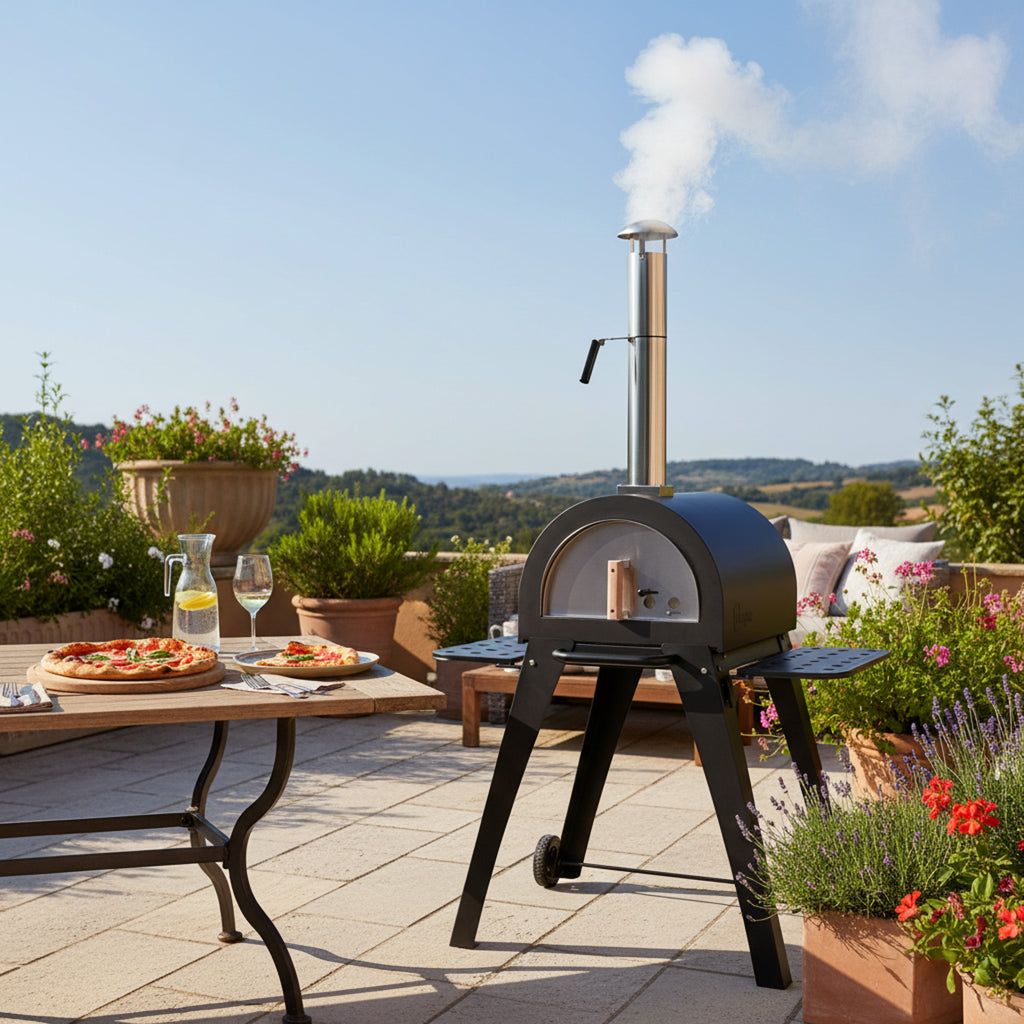 Four à pizza « Havai », comprenant des briques réfractaires