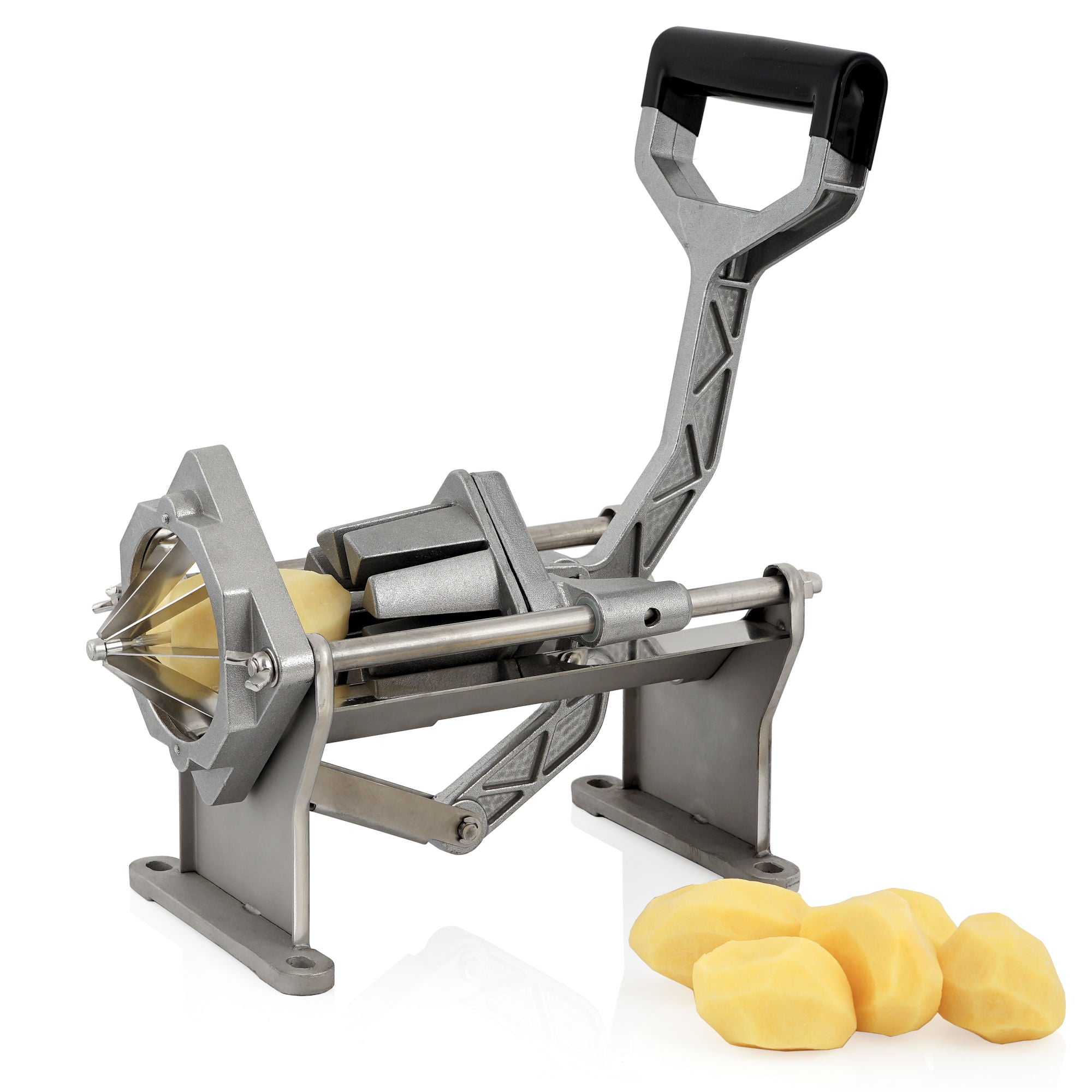 Coupe-pommes de terre, comprenant 4 lames en acier inoxydable pour les bâtonnets et les coins