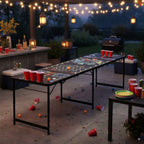Table de beer pong, jeu multi-jeux 6 en 1, pliable